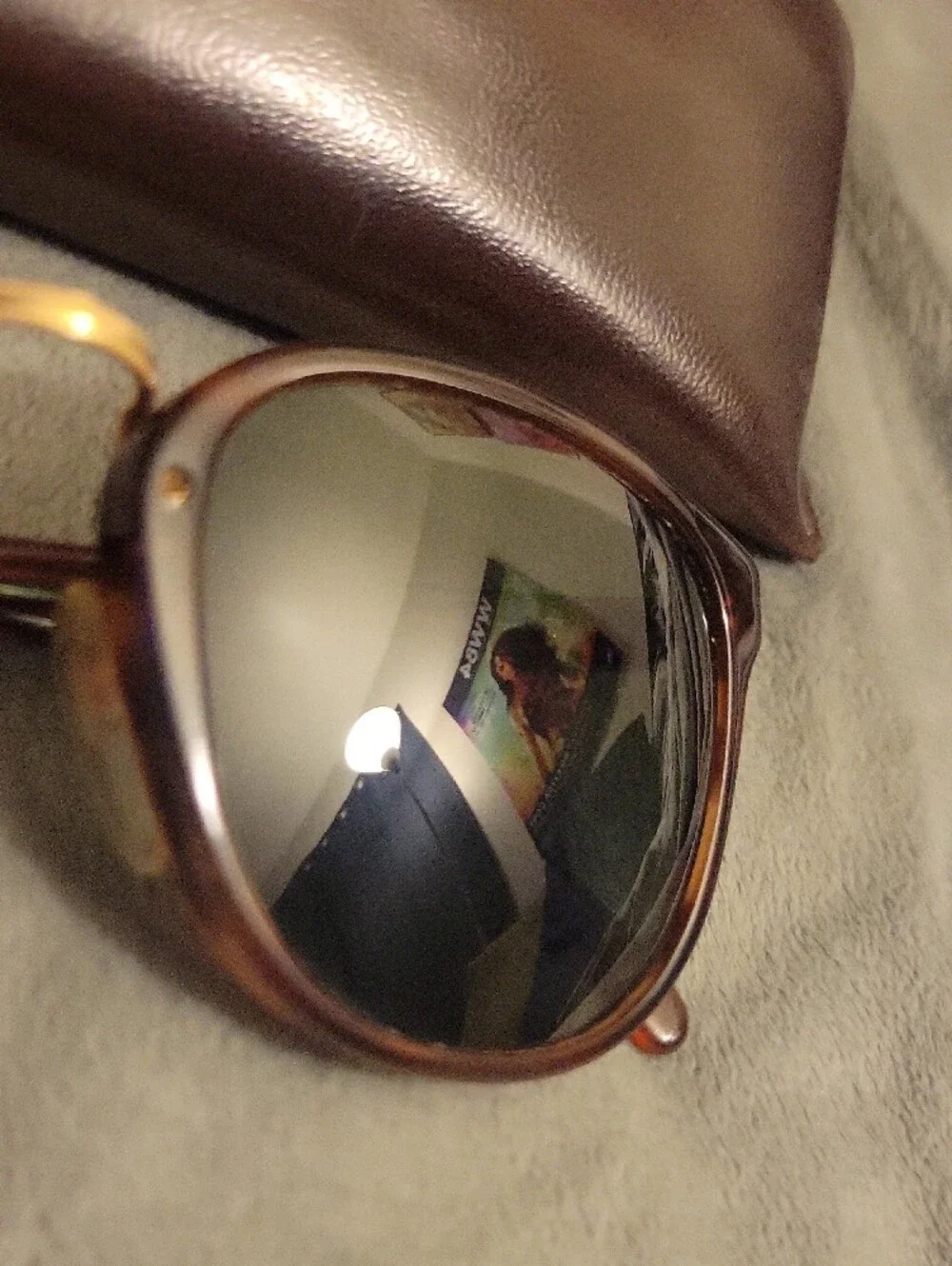 Ray-Ban Brown Tortoise Frame Sunglasses with Gold Accents